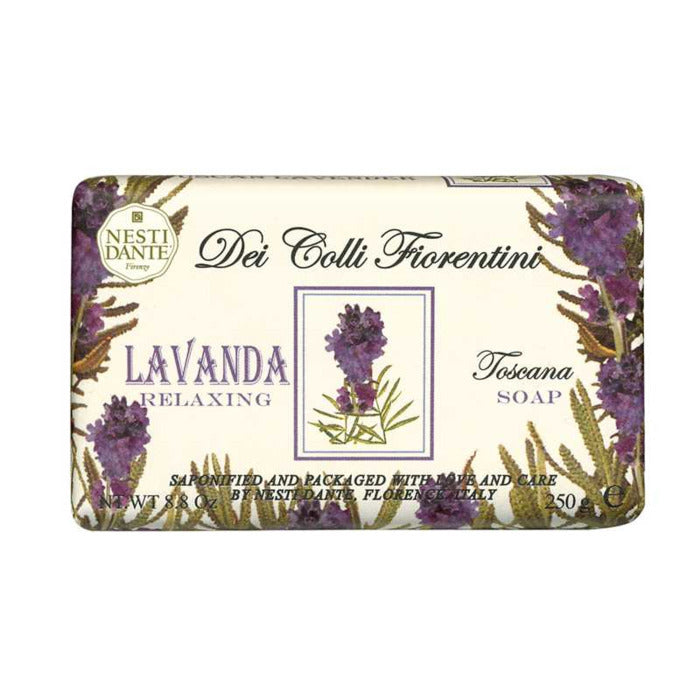 Nesti Dante Dei Colli Fiorentina Triple Milled Vegetal Soap Tuscan Lavender 250ml