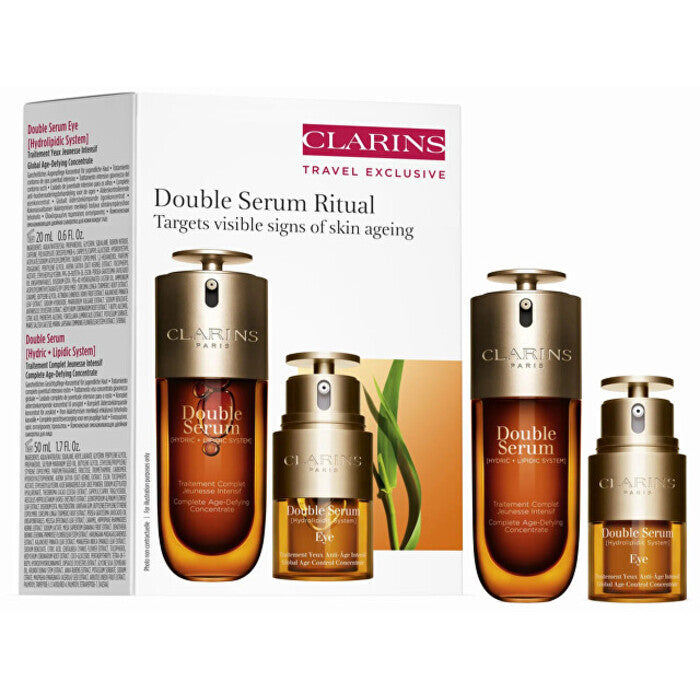 Clarins Double Serum Ritual - Dárková Sada Pleťove Peče