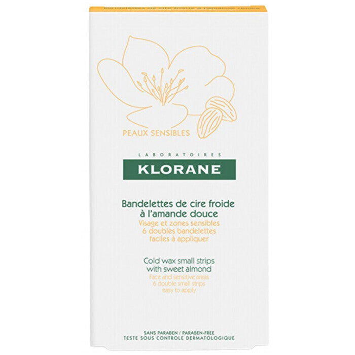 Klorane Cold Wax Small Strips - Studene Voskove Pásky Na Obličej 6 Ks