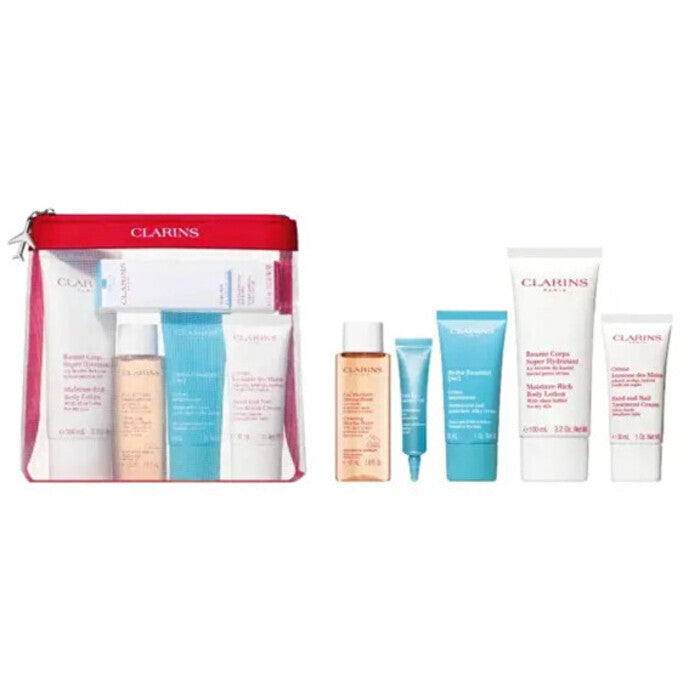 Clarins Head To Toe Moisturizing Essentials (5 Pcs) Travel Set