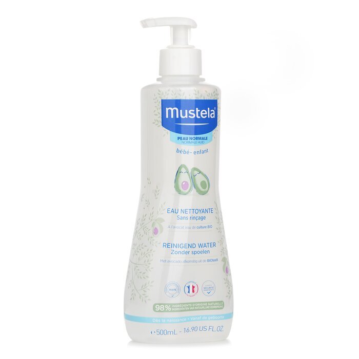 Mustela No Rinse Cleansing Water (Face & Diaper Area) - For Normal Skin(Random Packaging) 500ml/16.9oz