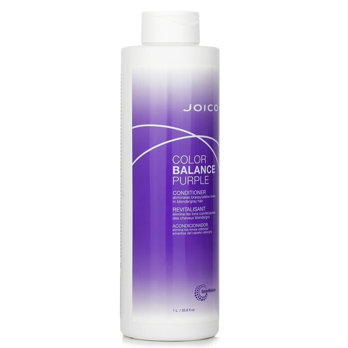 Joico Color Balance Purple Conditioner (Eliminates Brassy/Yellow Tones on Blonde/Gray Hair) 1000ml/33.8oz