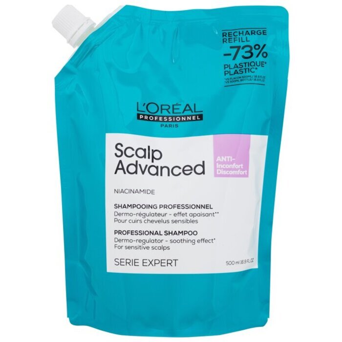 L´Oreal Professionnel Scalp Advanced Anti-discomfort Professional Shampoo Refill - Sensitive Scalp 500ml
