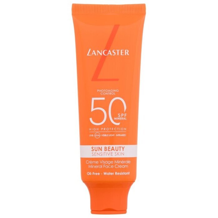 Lancaster Sun Beauty Sensitive Skin Mineral Face Cream Spf50 - Sensitive And Acne-prone Skin 50ml