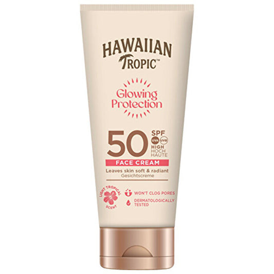 Hawaiian Tropic Glowing Protection Face Cream Spf 50 50ml