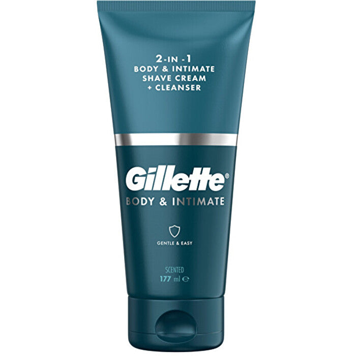 Gillette Body & Intimate Shave Cream & Cleanser - Cleansing Emulsion And Shaving Cream 2in1 177ml