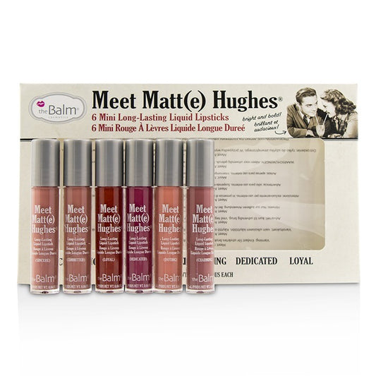 TheBalm Meet Matt(e) Hughes 6 Mini Long Lasting Liquid Lipsticks Kit - Vol.1 6x1.2ml/0.04oz