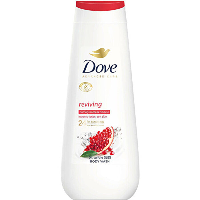 Dove Advanced Care Reviving Body Wash - Sprchový Gel S Vůní Granátoveho Jablka A Ibišku 400ml