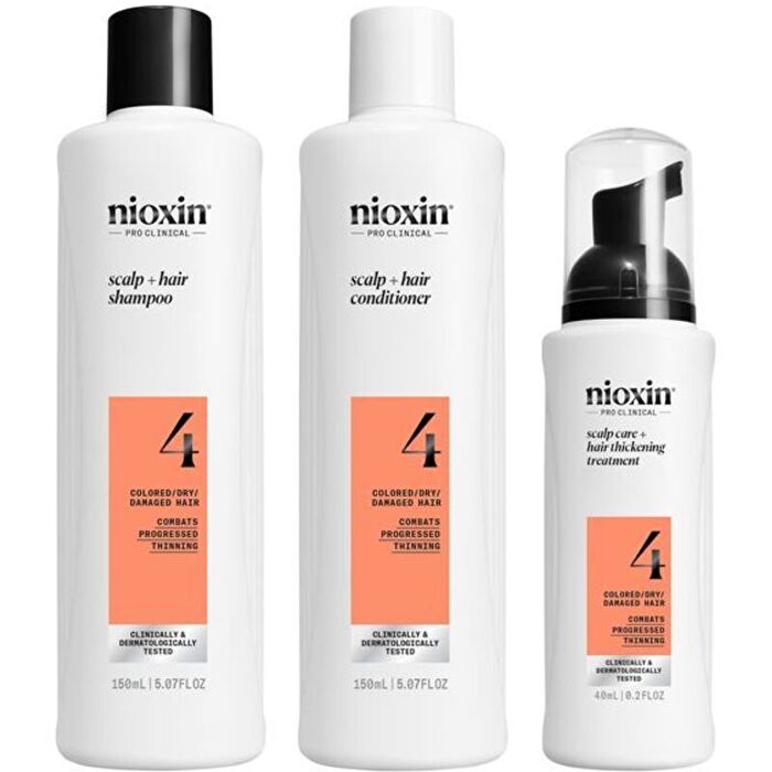 Nioxin System 4 Scalp Care Set - Fine Colored And Noticeably Thinning Hair