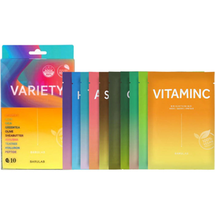 Barulab Variety Clean Vegan Mask Mix - Dárková Sada Pleťových Masek 230.0g