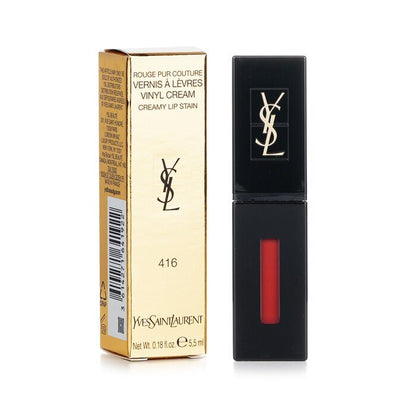 Ysl Rouge Pur Couture Vernis A Levres Vinyl Creamy Lip Gloss #416 Psychedelic Chili 5.5ml