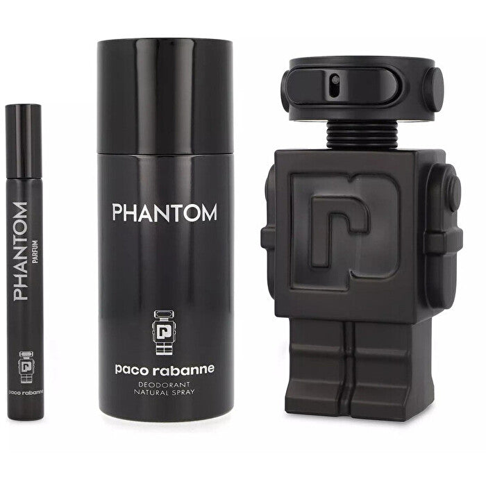 Paco Rabanne Phantom Parfum Gift Set Parfum 100ml Deospray 150ml And Miniature Parfum 10ml 100ml
