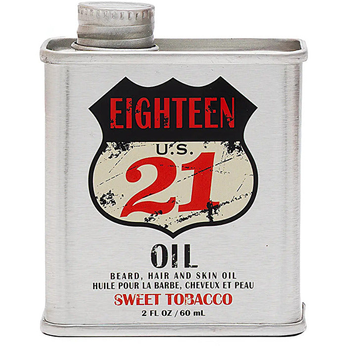 18.21 Man Made Beard Hair & Skin Oil ( Sweet Tobacco ) 60ml