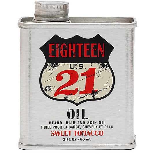 18.21 Man Made Beard Hair & Skin Oil ( Sweet Tobacco ) 60ml