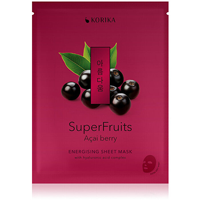 Korika Superfruits Acai Berry Energising Sheet Mask 25.0g