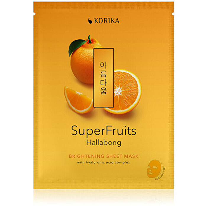 Korika Superfruits Hallabong Brightening Sheet Mask 25.0g