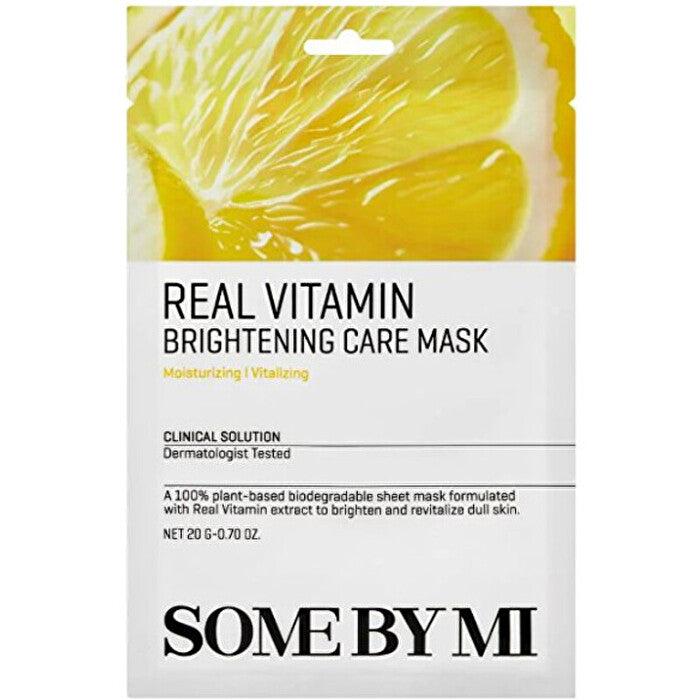 Some By Mi Real Vitamin Brightening Care Mask - Brightening Face Mask 20.0g
