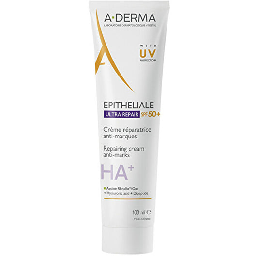 A-Derma Epitheliale Ultra Repair Repairing Cream Anti-marks Spf 50 100ml