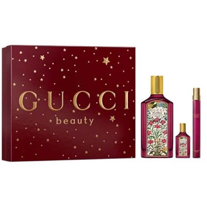 Gucci Flora Gorgeous Gardenia Intense Gift Set Eau De Parfum 100ml Miniature Eau De Parfum 10ml And Miniature Eau De Parfum 5ml 100ml