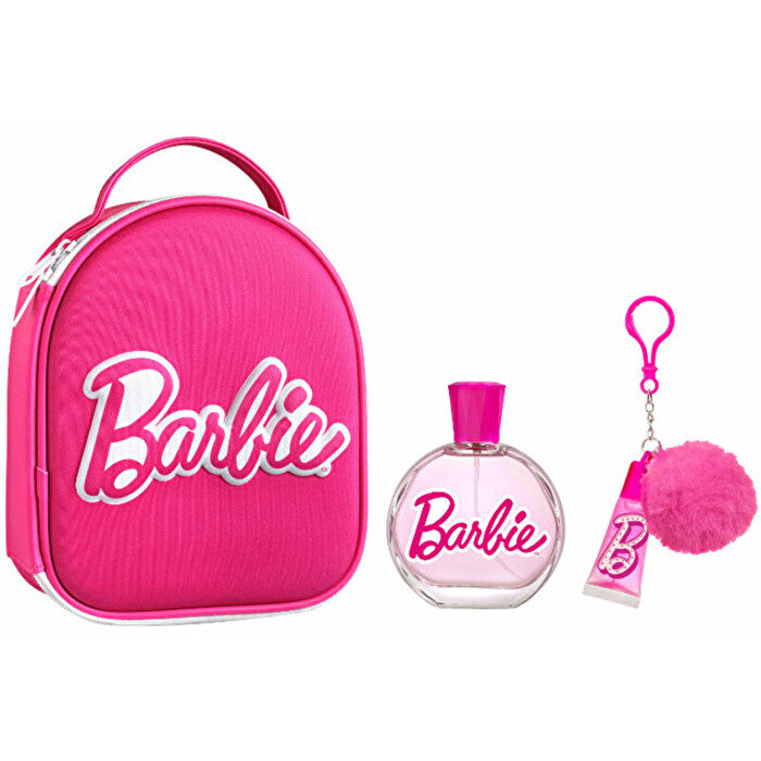 Dětske parfemy Barbie Gift Set Eau De Toilette 100ml Lip Gloss With Pendant And Backpack 100ml