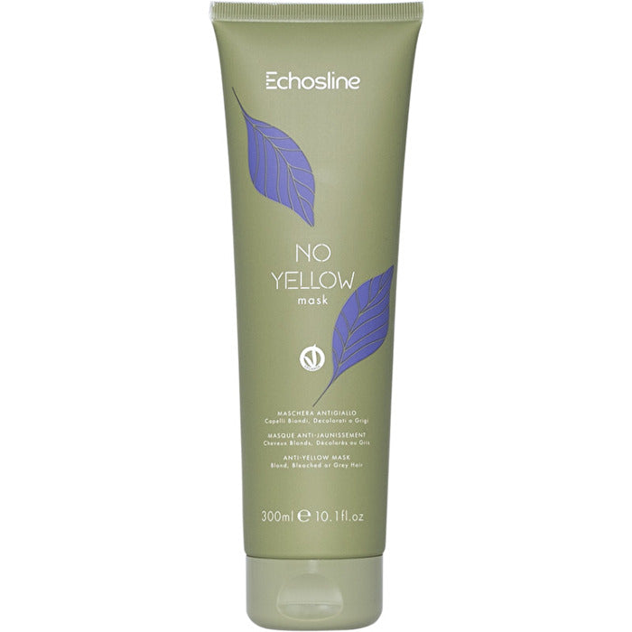 Echosline No Yellow Mask - Neutralizující Maska Pro Platinově Blond A šedive Vlasy 300ml