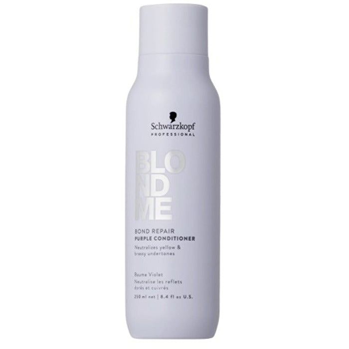 Schwarzkopf Professional Blondme Bond Repair Purple Conditioner - Tónovací Kondicioner Pro Neutralizaci žlutých Tónů 250ml