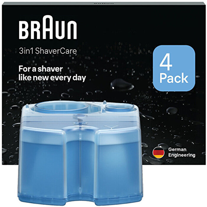 Braun Shavercare 3in1 ( 4 Pcs ) - Cleaning Station Cartridges
