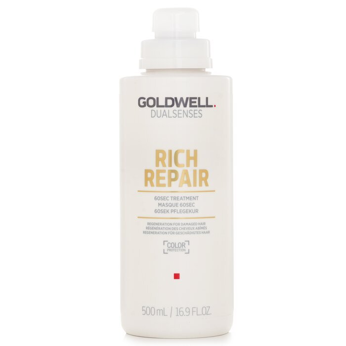 Goldwell Dual Senses Rich Repair 60Sec Treatment (Regeneration For Damaged Hair) 500ml/16.9oz