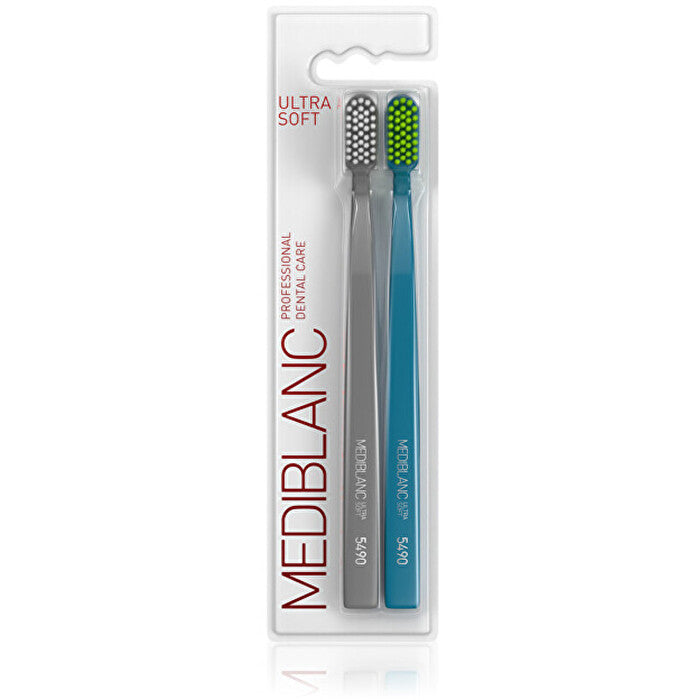 Mediblanc Ultra Soft Grey/blue - Toothbrush 2 Pcs