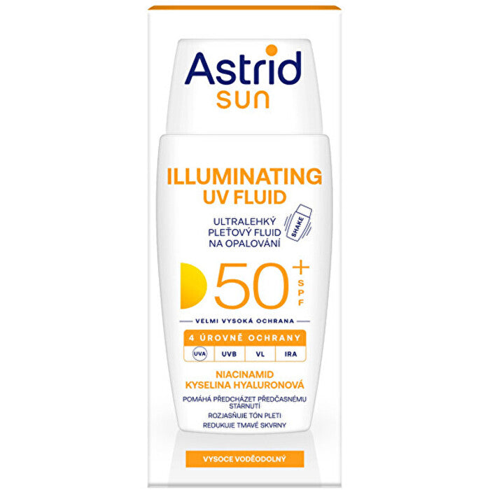 Astrid Sun Illuminating Uv Fluid Spf 50+ - Ultralehký Pleťový Fluid Na Opalování 50ml