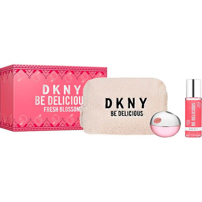 Dkny Be Delicious Fresh Blossom Gift Set Eau De Parfum 100ml Body Spray 125ml And Cosmetic Bag 100ml