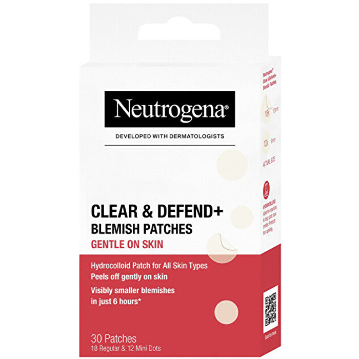Neutrogena Sensitive Clear & Defend+ Blemish Patches- Náplasti Na Nedokonalosti ( 30 Ks )