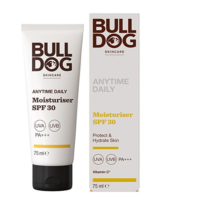 Bulldog Anytime Daily Moisturise Spf 30 - Hydratační Pleťový Krem Pro Muže 75ml