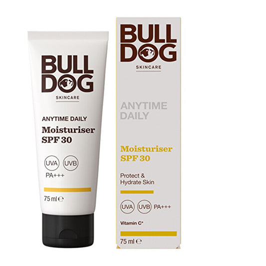 Bulldog Anytime Daily Moisturise Spf 30 - Hydratační Pleťový Krem Pro Muže 75ml