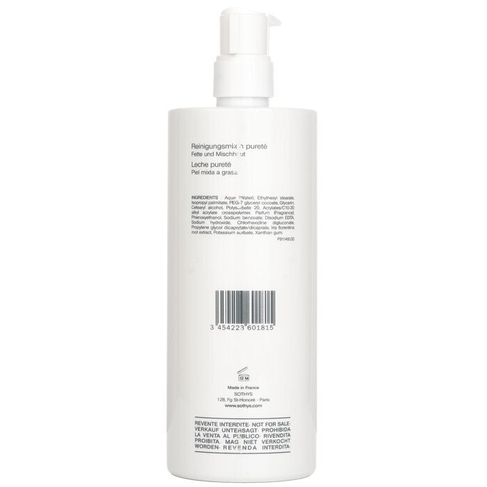 Sothys Purity Cleansing Milk - For Combination to Oily Skin, With Iris Extract (Salon Size) 500ml/16.9oz