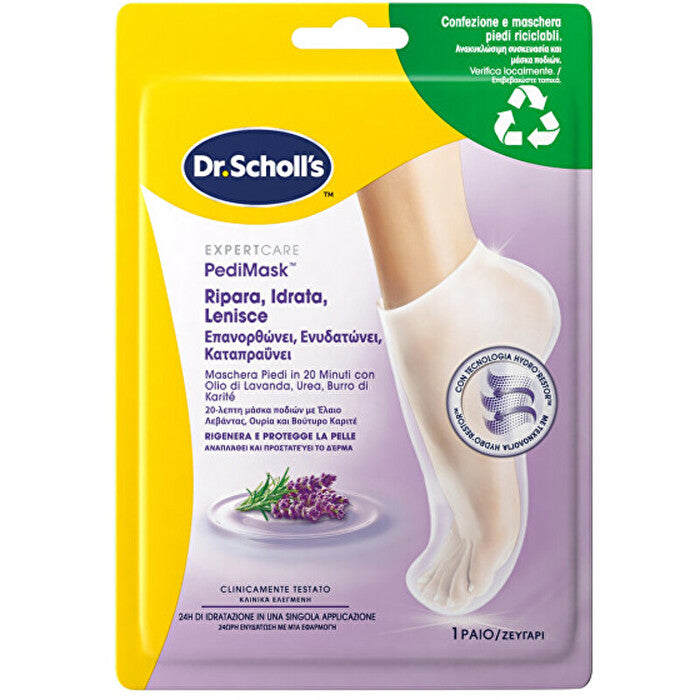 Scholl Pedimask™ Lavender Oil Foot Mask ( 1 Pár ) - Maska Na Chodidla