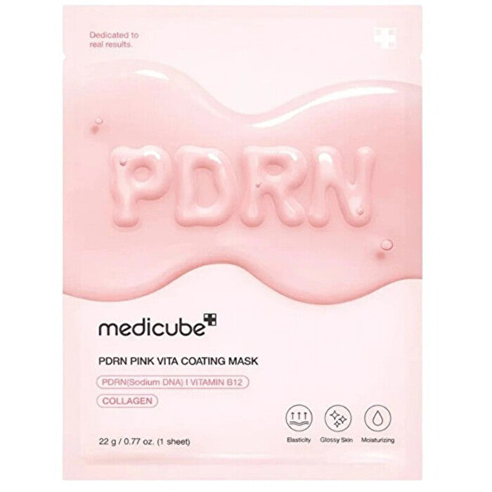 Medicube Pdrn Pink Vita Coating Mask - Plátýnková Maska 22.0g