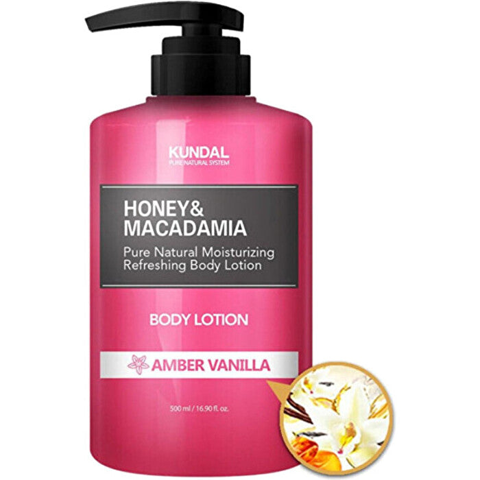 Kundal Honey & Macadamia Amber Vanilla Body Lotion - Vyživující Tělove Mleko 500ml