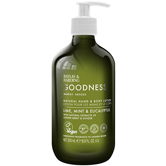 Baylis & Harding Goodness Awaken Body Milk ( Limetka Máta & Eukalyptus ) - Tělove Mleko 500ml