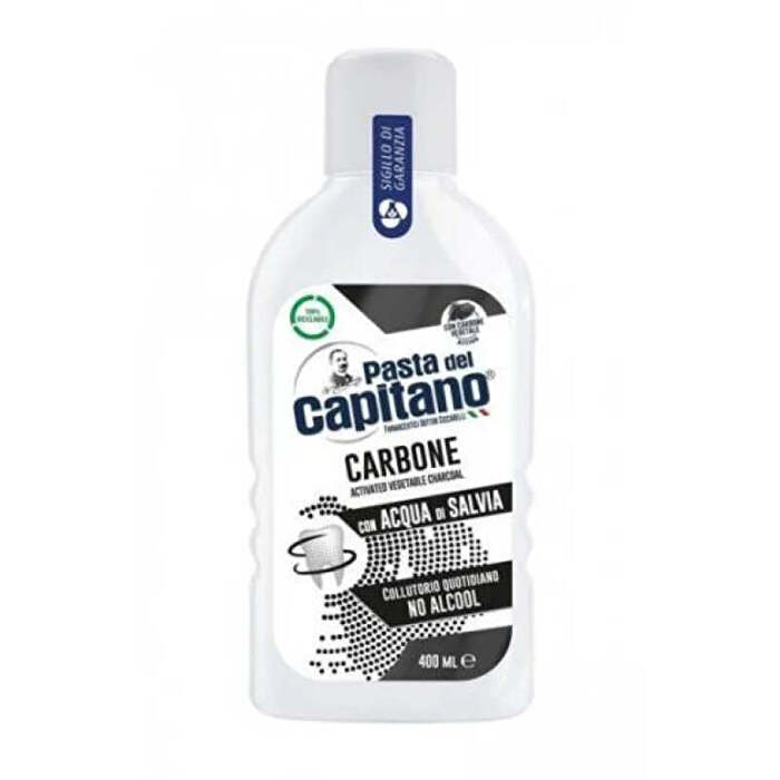 Pasta Del Capitano Charcoal Mouthwash - Ústní Voda 400ml