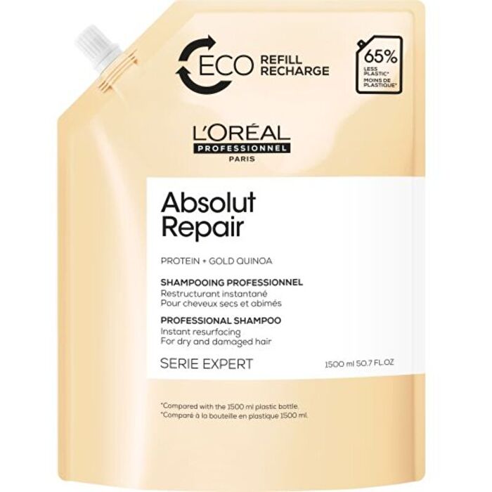 L´Oreal Professionnel Serie Expert Absolut Repair Gold Quinoa & Protein Shampoo ( Refill ) - Náplň šamponu Na Poškozene Vlasy 1000ml