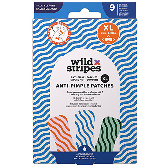 Wild Stripes Clear Anti-pimple Patches Xl - Hydrokoloidní Náplasti Na Akne