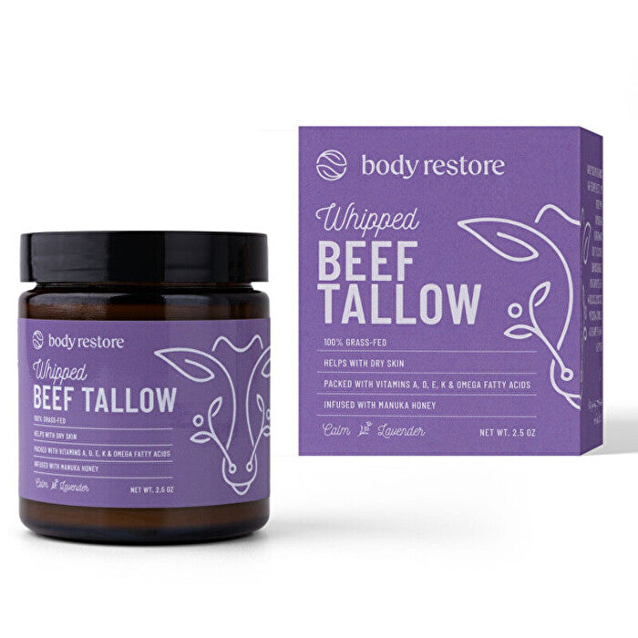 Body Restore Whipped Beef Tallow Body Cream ( Levandule ) - Tělový Krem 71.0g