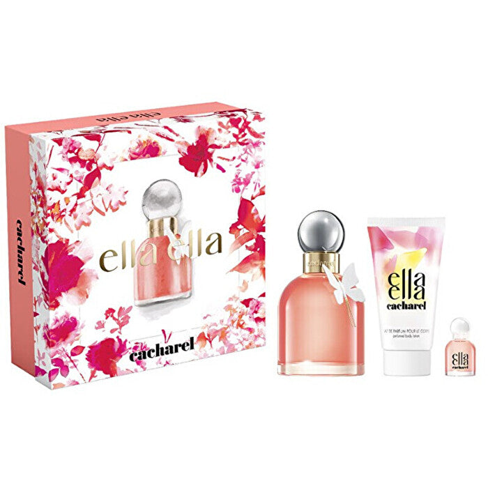 Cacharel Ella Ella Dárková Sada Eau De Parfum 100ml Tělove Mleko 50ml A Miniaturka Eau De Parfum 5ml 100ml