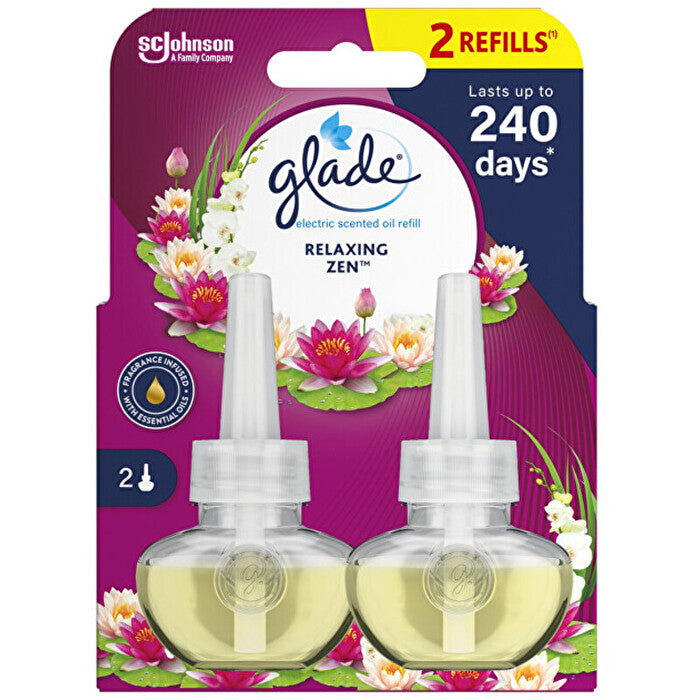 Glade Relaxing Zen Refill Duo - Sada Náplní Do Elektrickeho Osvěžovače Vzduchu 20ml