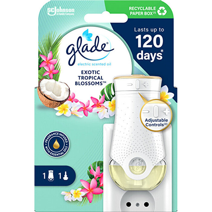 Glade Exotic Tropical Blossoms Set - Elektrický Osvěžovač Vzduchu & Náplň 20ml