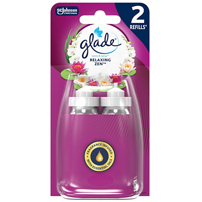 Glade Sense & Spray Relaxing Zen Duo - Sada Náplní Do Osvěžovače Vzduchu 18ml