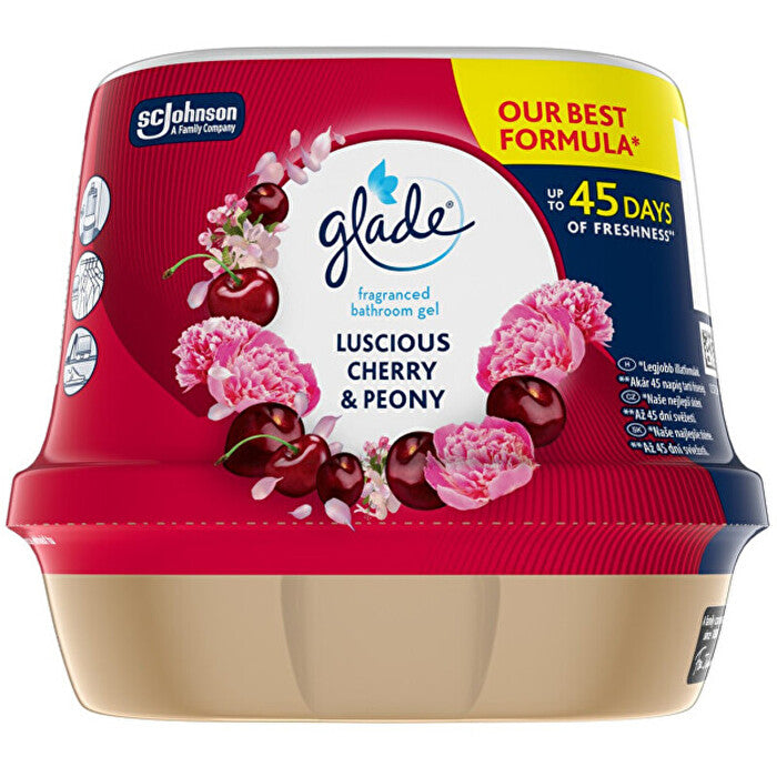 Glade Luscious Cherry & Peony Gel - Vonný Gel Do Koupelny 180.0g