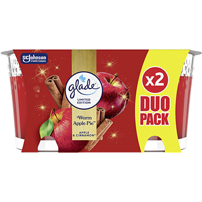 Glade Warm Apple Pie Candle Duo - Sada Vonných Svíček 112.0g