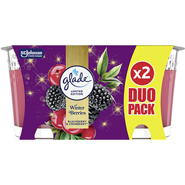 Glade Winter Berries Duo Candle - Sada Vonných Svíček 112.0g